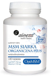 MSM الكبريت العضوي optiMSM plus 180 ALINESS أقراص